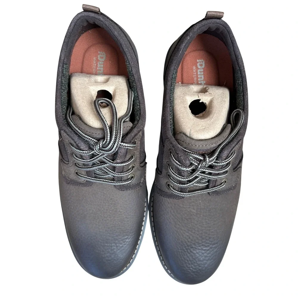 Dunham Jake Oxford Mens 10.5 4E Dark Brown Waterproof‎ Leather Shoes CH6621 NEW